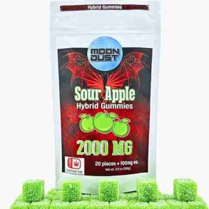 Moon Dust Sour Apple THC Gummies Valencia