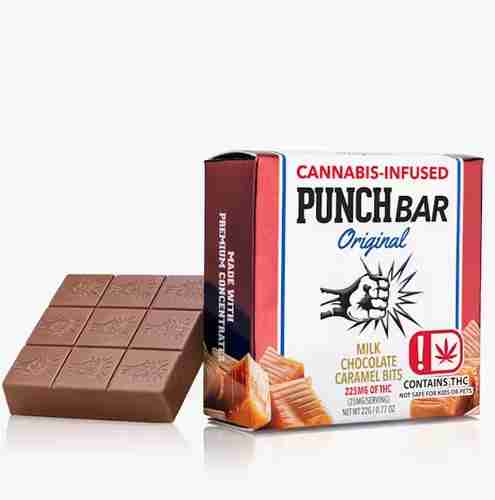 Punch Bar Milk Chocolate Carmel Bits Edible Lodz