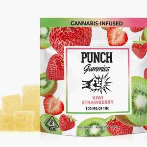 Punch Kiwi Strawberry Cannabis Infused Gummies Edibles Grenoble